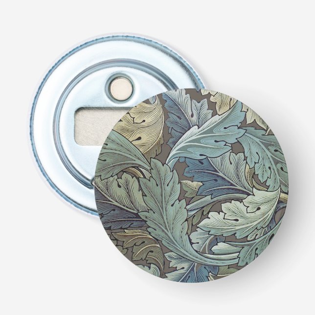 William Morris Acanthus Sage Flower Blommigt Botan Flasköppnare (Framsidan)