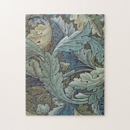 William Morris Acanthus Sage Flower Blommigt Botan Pussel