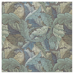 William Morris Acanthus Sage Flower Blommigt Botan Tyg