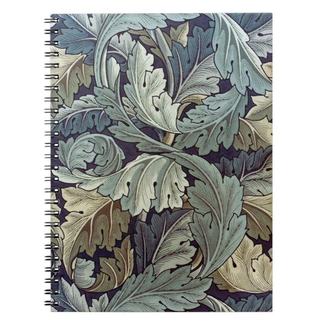 William Morris Acanthus Tapet Lövs Anteckningsbok (Framsidan)