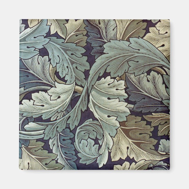 William Morris Acanthus Tapet Lövs Magnet (Framsidan)