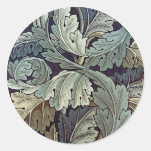 William Morris Acanthus Tapet Lövs Runt Klistermärke