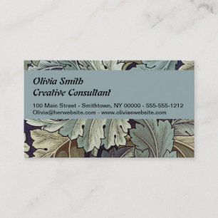 William Morris Acanthus Tapet Lövs Visitkort