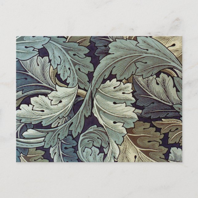William Morris Acanthus Tapet Lövs Vykort (Framsida)