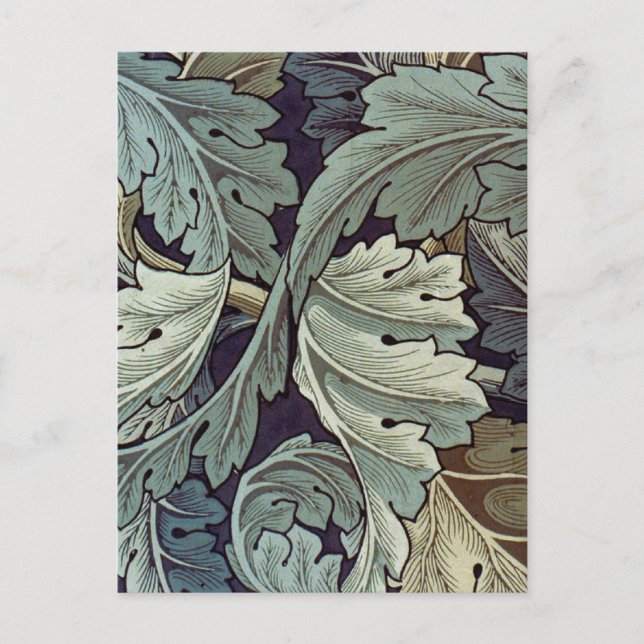William Morris Acanthus Tapet Lövs Vykort (Framsida)
