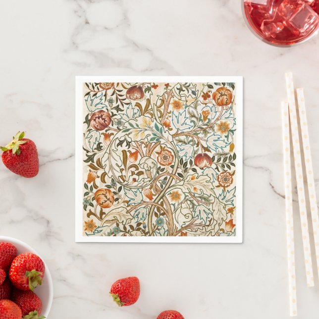 William Morris Acanthus Vintage Blommig Konst Pappersservett (Insitu)