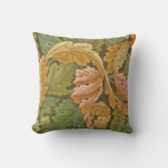 William Morris Acanthus Vintage Blommigt Kudde (Framsida)