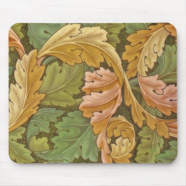 William Morris Acanthus Vintage Blommigt Musmatta (Framsidan)