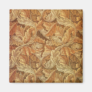 William Morris Acathus Brun Höstlöv Magnet
