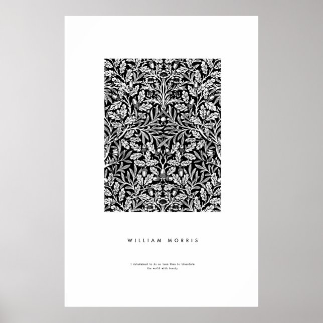 William Morris Acorn Print Poster (Framsidan)