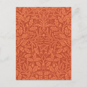 William Morris Acorn Tapet Nature Design Vykort