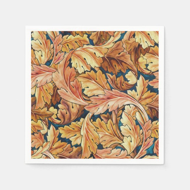 William Morris Akantusblad Höstmönster Pappersservett (Framsidan)