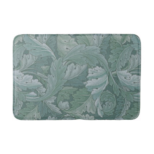 William Morris Akantusblad Tealblått Mönster Badrumsmatta