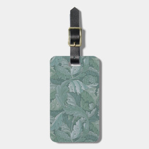 William Morris Akantusblad Tealblått Mönster Bagagebricka