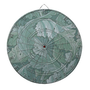 William Morris Akantusblad Tealblått Mönster Darttavla