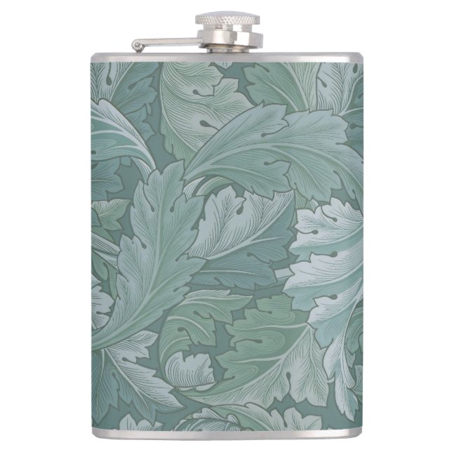 William Morris Akantusblad Tealblått Mönster Fickplunta (Framsidan)