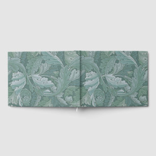 William Morris Akantusblad Tealblått Mönster Gästböcker