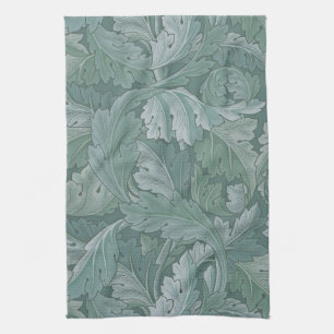 William Morris Akantusblad Tealblått Mönster Kökshandduk