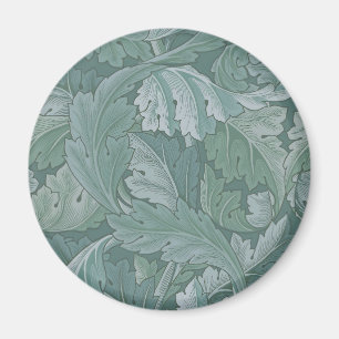 William Morris Akantusblad Tealblått Mönster Magnet