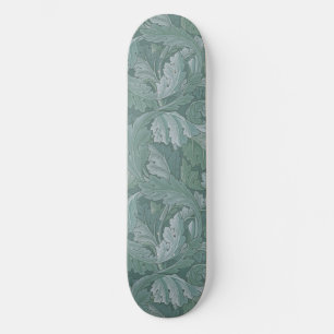 William Morris Akantusblad Tealblått Mönster Mini Skateboard Bräda 18,5 Cm