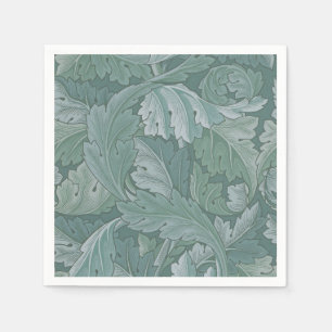 William Morris Akantusblad Tealblått Mönster Pappersservett