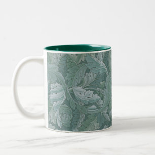 William Morris Akantusblad Tealblått Mönster Två-Tonad Mugg