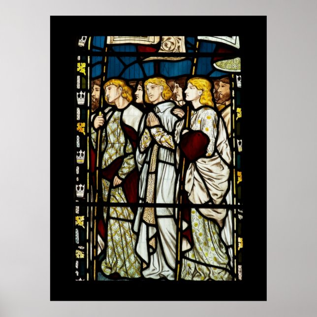 William Morris, Alla helgon Poster (Framsidan)