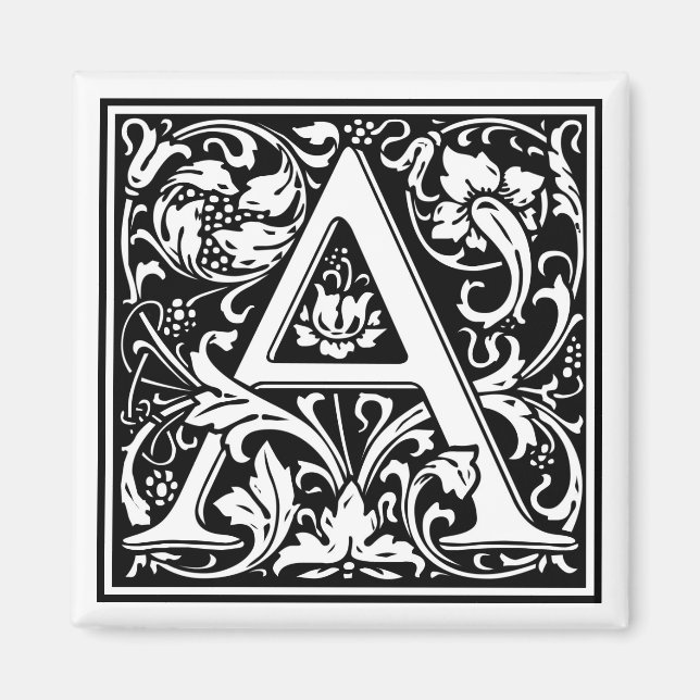 William Morris Alphabet ’A’ Magnet (Framsidan)