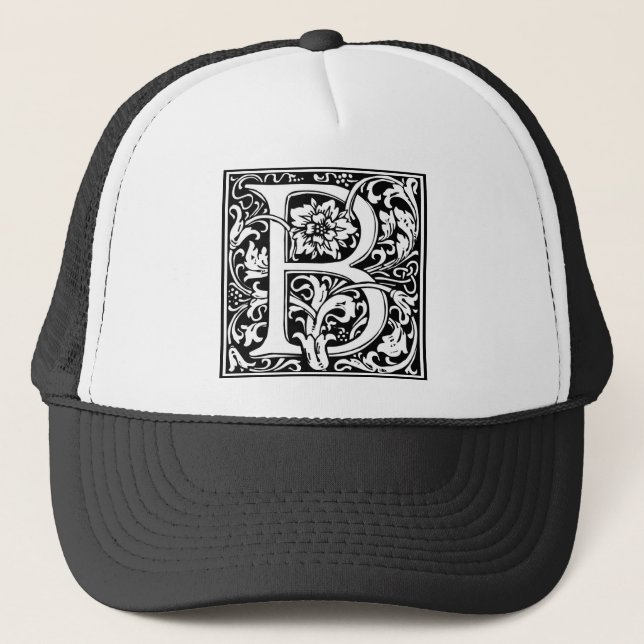 William Morris Alphabet "B" Truckerkeps (Framsida)