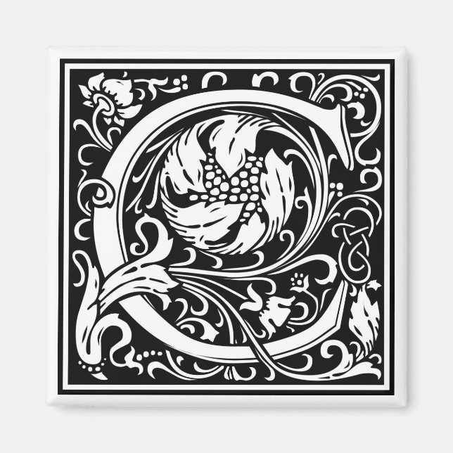 William Morris Alphabet ’C’ Magnet (Framsidan)