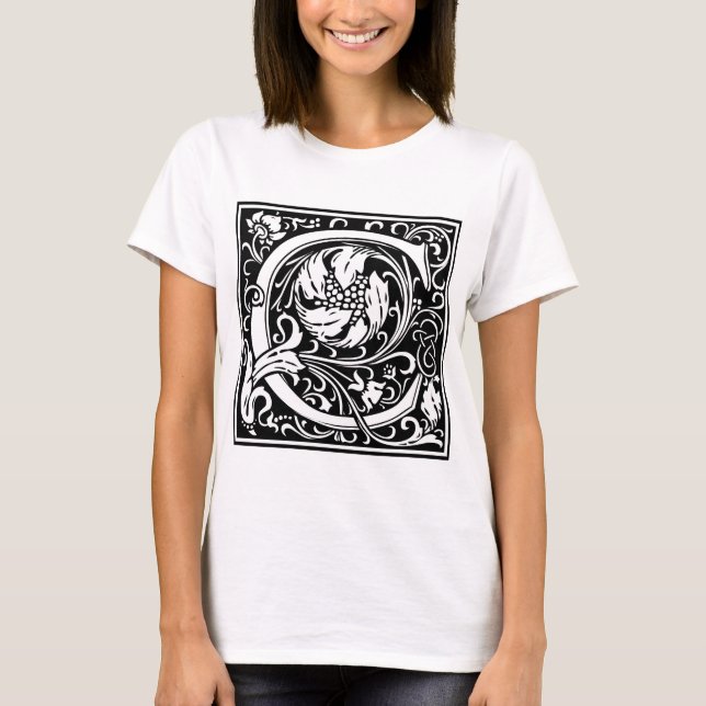 William Morris Alphabet ’C’ Tee Shirt (Framsida)