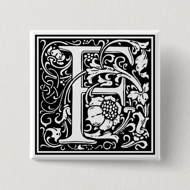 William Morris Alphabet ’F’ Knapp (Framsida)