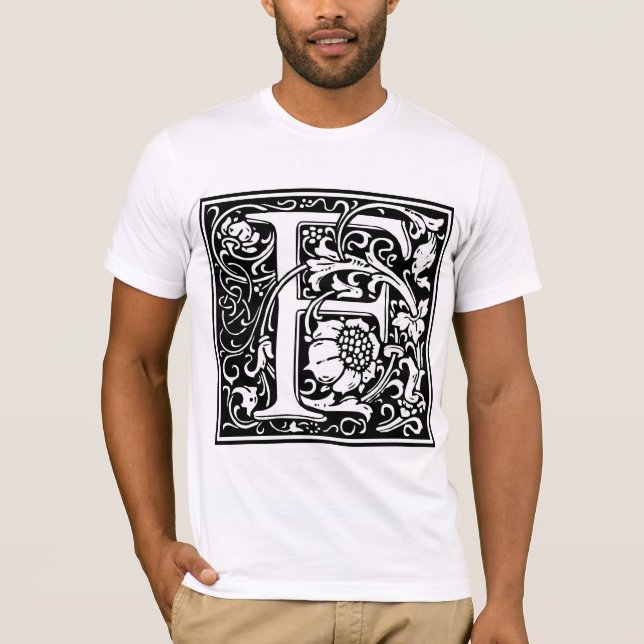 William Morris Alphabet ’F’ Tee Shirt (Framsida)