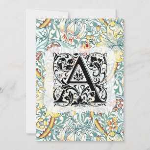 William Morris Alphabet Golden Lily Tack Kort