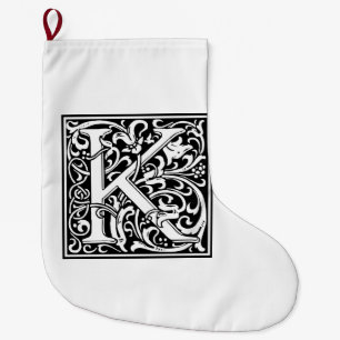 William Morris Alphabet ’K’ Stor Julstrumpa