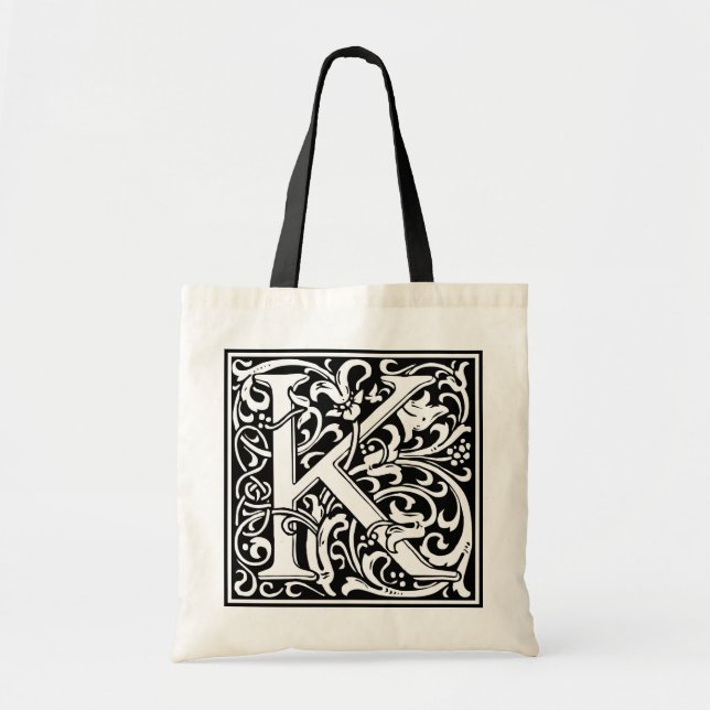 William Morris Alphabet ’K’ Tygkasse (Framsidan)