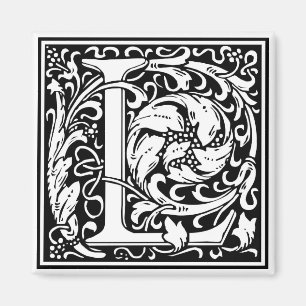 William Morris Alphabet ’L’ Magnet