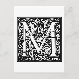 William Morris Alphabet ’M’ Vykort