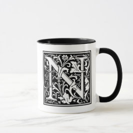 William Morris Alphabet "N" Mugg