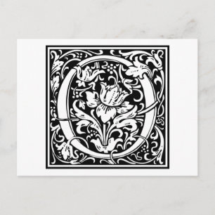 William Morris Alphabet ’O’ Vykort