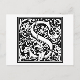William Morris Alphabet ’S’ Vykort