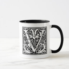 William Morris Alphabet ’V’ Mugg