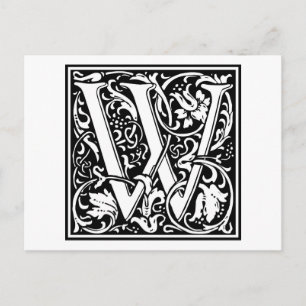 William Morris Alphabet ’W’ Vykort