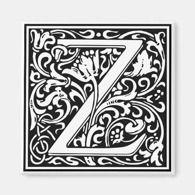 William Morris Alphabet ’Z’ Magnet (Framsidan)