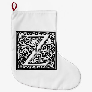 William Morris Alphabet ’Z’ Stor Julstrumpa