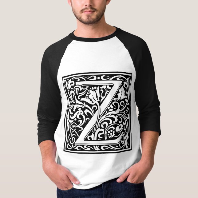 William Morris Alphabet ’Z’ T Shirt (Framsida)