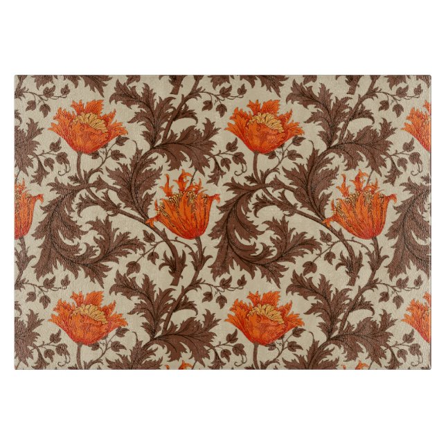 William Morris Anemone, Beige, Brown & Rust Orange (Framsidan)
