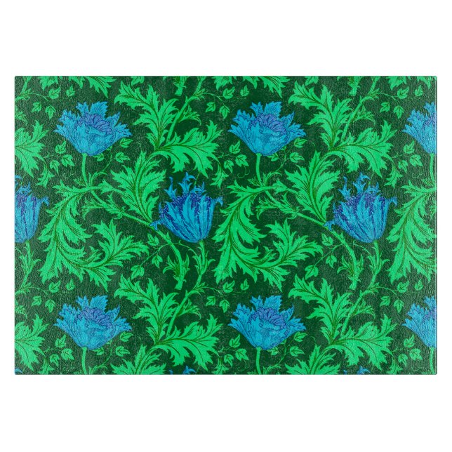 William Morris Anemone, Emerald Grönt och Blue (Framsidan)