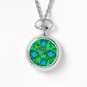 William Morris Anemone, Emerald Grönt & Turcouise Armbandsur