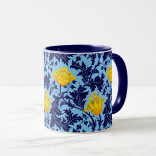 William Morris Anemone, Navy och Mustard Gult Mugg
